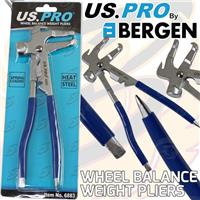 US PRO Wheel Balance Weight Pliers / Hammer Tyre Fitting Car Van Alignment Plier