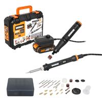 WORX PowerShare MakerX 20V Rotary Engraving Wood/Metal Soldering Iron Kit WX988