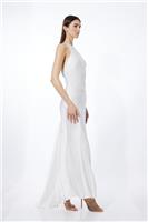 Karen Millen Maxi Dress UK12 in White RRP &pound;269