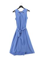 Karen Millen Skater Midi Dress UK10 in Blue