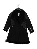 Karen Millen Women's Coat L Black 100% Polyester Overcoat New with tags