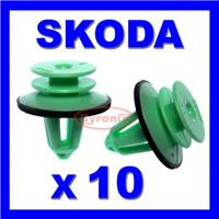 SKODA INTERIOR DOOR PANEL RETAINER TRIM PLASTIC CLIPS 6Y0867260 X 10