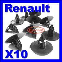 RENAULT WHEEL ARCH LINING SPLASH GUARD TRIM SPRUCE CLIPS Clio Scenic Megane X 10