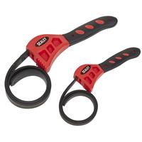 Sealey Strap Wrench Set 2pc Oil Filter Wrenches DIY Tools Garage Workshop Home