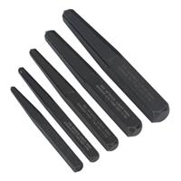 AK719 Sealey Screw Extractor Set 5pc Square Type [Extractors] & Storage Tray