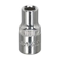 Sealey WallDrive Socket 5.5mm 1/4" Square Drive Fully Polished Socket Set