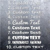 2x Personalised Custom Name Text Car Bike Shop Window Vinyl Decal Stickers 200mm