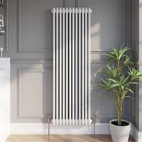 1600x560mm Triple Bar Traditional Colosseum Radiator White Vertical Column