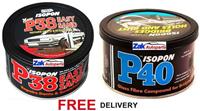 U-POL Davids Isopon P38 & P40 Body Filler Compound Car Body Repair Kit