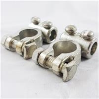 Pair of Car Battery Terminals Heavy Duty Screw Type 11mm for 60mm Pos Neg