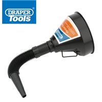 Flexible Funnel With Gauze Filter and Removable Hose 56141 Draper 140mm Mouth