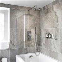 Thermostatic Concealed Round Shower Ceiling Mounted Handset Heads Triple Outlet