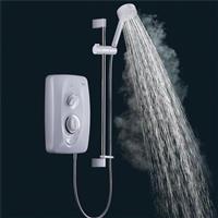 Mira Jump Electric Shower 9.5kW Clearscale White & Chrome 5 Spray 1.1788.011