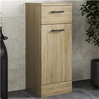 Bathroom Laundry Unit Cabinet 300mm Oak Effect Soft Close Drawer Door Furniture