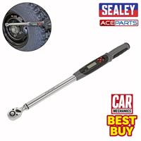Sealey STW306 Angle Torque Wrench Digital 1/2"Sq Drive 20-200Nm(14.7-147.5lb.ft)