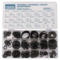 Draper 1x 285 Piece Internal and External Circlip Assortment Professional Tool