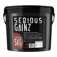 Serious Gainz Weight Gainer 5kg Elite Mass Gainer Whey Protein Powder Shake