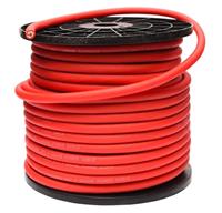 4 GAUGE CCA RED POWER CABLE 4 AWG COPPER CLAD ALUMINIUM WIRE PER METRE