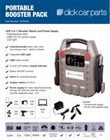 Portable Car Battery Power Booster Jump Start Starter Rescue Pack 1800 AMP 12v