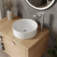 Countertop Basin Sink Ceramic Bathroom Vanity Wash Round Modern 352x352mm