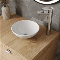 Ceramic Bathroom Vanity Wash Basin Sink Countertop Round Modern 280 x 280mm