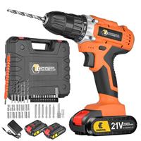 21V Cordless Drill Combi Driver Electric Screwdriver 2x2000mAh Battery 1600 RPM