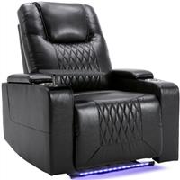 Gaming Recliner Chair Cinema Armchair PU Leather Electric Recline Single Sofa