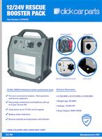 CCP Heavy Duty Car Battery Power Booster Jump Start Starter Pack 3000 AMP12v/24