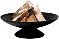 23" Round Fire Pit Garden Outdoor Patio Heater Iron Bowl Log Wood Burner Stand