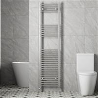 DuraTherm Heated Towel Rail Chrome 1800 x 450mm Flat