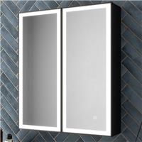 LED Bathroom Mirror Cabinet Demister Shaver Socket Touch Wall Mounted 700x600mm