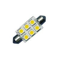 6 LED Festoon Bulb 42mm for Navigation Lights Warm White