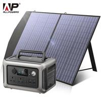 ALLPOWERS 600W 299Wh Portable Power Station & 100W Foldable Solar Panel Camping