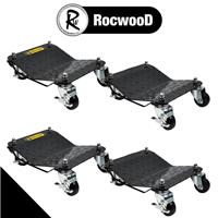 4PCS Car Wheel Dolly RocwooD Premium 6000lbs/2800KG Skate Furniture Car Mover