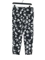 Penny Black Men's Trousers W 25 in Black Floral 100% Cotton Tapered Chino