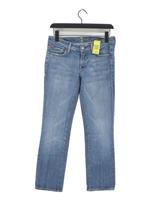 For All Mankind Women's Jeans W 30 in Blue Cotton with Elastane Straight