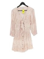 Faithfull The Brand A-Line Midi Dress UK10 in White