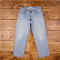 Vintage Levis 550 Jeans 36 x 30 Stonewash Straight Blue Red Tab Denim - 36 Regular