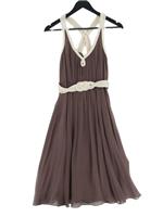 Phase Eight A-Line Midi Dress UK8 in Brown