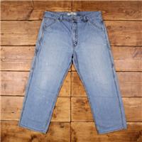 Vintage Levis Carpenter Jeans 38 x 30 Stonewash Straight Blue Red Tab Denim - 38 Regular