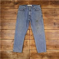 Vintage Levis 505 Jeans 35 x 29 Stonewash Straight Blue Red Tab Denim - 35 Regular