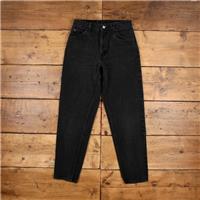 Vintage Levis 950 Jeans 29 x 30 90s Dark Wash Straight Black Womens Orange Tab - 29 Regular