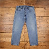 Vintage Levis 505 Jeans 36 x 29 Stonewash Straight Blue Red Tab Denim - 36 Regular
