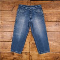 Vintage Levis 552 Jeans 38 x 28 Medium Wash Straight Blue Red Tab Denim - 38 Regular