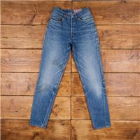 Vintage Levis 901 Jeans 26 x 34 Dark Wash Tapered Blue Womens Red Tab Denim - 26 Regular