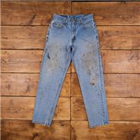 Vintage Levis 550 Jeans 29 x 31 Stonewash Tapered Blue Red Tab Denim - 29 Regular