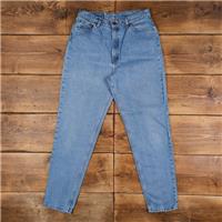 Vintage Levis 521 Jeans 32 x 32 90s Stonewash Tapered Blue Womens Red Tab - 32 Regular