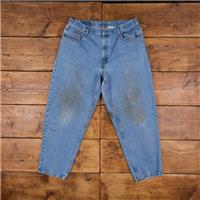 Vintage Levis 560 Jeans 38 x 29 Stonewash Tapered Blue Red Tab Denim - 38 Regular