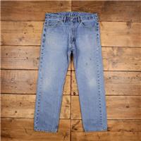 Vintage Levis 505 Jeans 36 x 31 Stonewash Straight Blue Red Tab Denim - 36 Regular