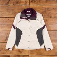Vintage Columbia Jacket S Gorpcore Omni Shield Full Zip Insulated White Womens - S Regular